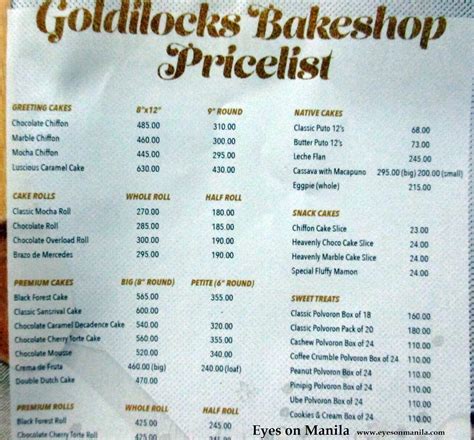 cake rolls iloilo city|Goldilocks Bakeshop Menu .
